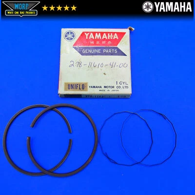 NUEVO OEM YAMAHA 1970-72 R5 R5B R5C 350 ANILLOS DE PISTÓN 1.0 4TO SOBRE 278-11610-41-00 Foto 1 de 3