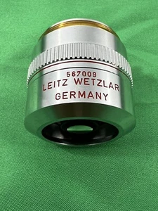 Leitz Wetzlar Germany PL FLUOTAR 5 X / 0.12 D Microscope Objective Part 567009 - Picture 1 of 7