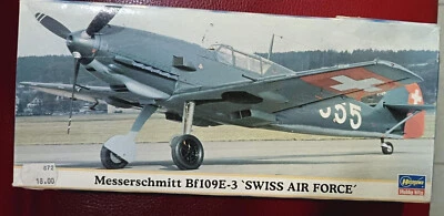 HASEGAWA HOBBY KITS OO672 MESSERSCHMITT BF109E-3 SWISS AIR FORCE 1:72 2003 - Immagine 1 di 4