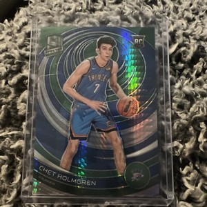 2022-23 Panini Spectra Chet Holmgren #199 RC Rookie Asia Green Prizm