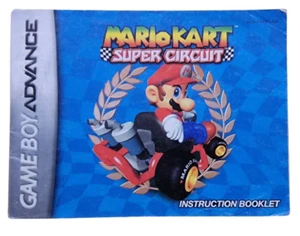 ¡Solo manual de instrucciones de folleto de Mario Kart Super Circuit (Gameboy Advance GBA)! - Imagen 1 de 3