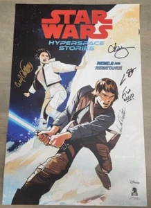 SDCC 2023 EXCLUSIVE STAR WARS HYPERSPACE STORIES SIGNED AUTOGRAPH POSTER - Picture 1 of 6