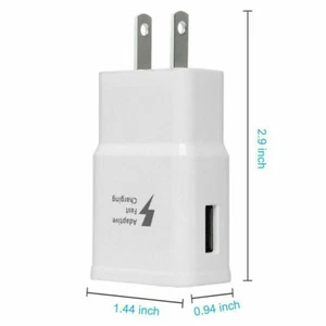 5PC Fast Wall Charger US Plug For Samsung Galaxy S23 S22 S21 Ultra S20 FE S10 S9 - Photo 1 sur 9