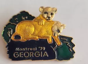 1979 Lions Club Pin Montreal Georgia Vintage - Picture 1 of 2