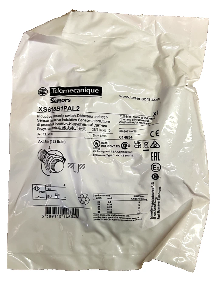 PROXIMITY SENSOR XS618B1PAL2 (NEW) - Image 1 of 3