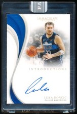 2018-19 Panini Immaculate Luka Doncic Rookie 1/1 One of One Auto Autograph White