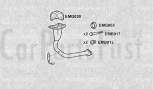 EXHAUST FRONT PIPE Ford Escort 1.3 Petrol Hatchback 01/1995 to 01/1999 - Picture 1 of 1
