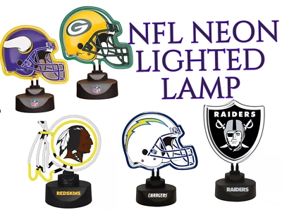Letrero de lámpara iluminado de hombre de neón de la NFL Pieles rojas cargadores empaquetadores Vikings Raiders Foto 1 de 4