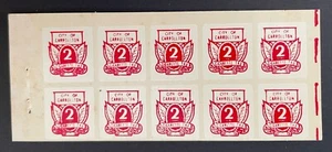 Alabama Revenue - City of Carrollton - 2 cents red - Pane of 10 Cigarette tax AL - Picture 1 of 2