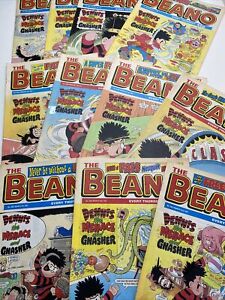 11 x VINTAGE BEANO COMICS  Bundle / Job Lot from 1997 - CONSECUTIVE ISSUES