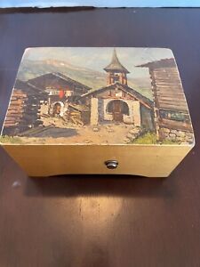 Vintage Thorns Music Box Tales of Vienna Made in Switzerland A 128