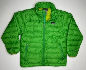Patagonia Plumón Suéter Chaqueta Puffer Cremallera Completa Verde | Niños Pequeños - Imagen 1 de 10