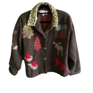 Tasha Polizzi for T. P. Saddleblanket Co. Fleece Mountain Winter Country Jacket  - Picture 1 of 8