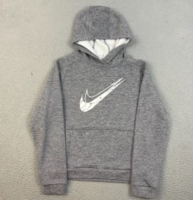 Nike Hoodie Boys Extra Large Therma Dri Fit Sweatshirt Fleeece Drawstring Jumper - Image 1 of 4