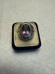 925 Sterling Silber Ring Schliff Amethyst Größe 7,75 - Bild 1 von 7