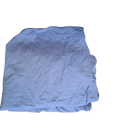 Pottery Barn Kids SÁBANA PLANA COMPLETA SOLO algodón cambray denim azul Foto 1 de 3