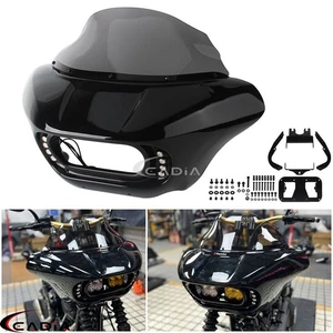 LED Front Fairing Windshield Fit For Harley Street Bob FXBB FXBBS Low Rider FXLR - Bild 1 von 11