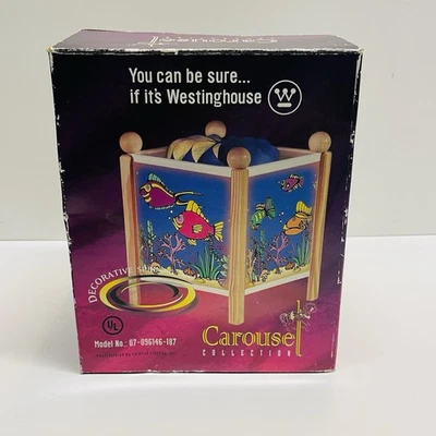 Lámpara de pez giratorio diseño océano colección carrusel Westinghouse vintage 1999 Foto 1 de 4