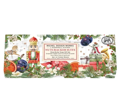 Michel Design Works Nutcracker Suite Shea Butter Soap Gift Set 3x 3.5 oz each - Image 1 of 2