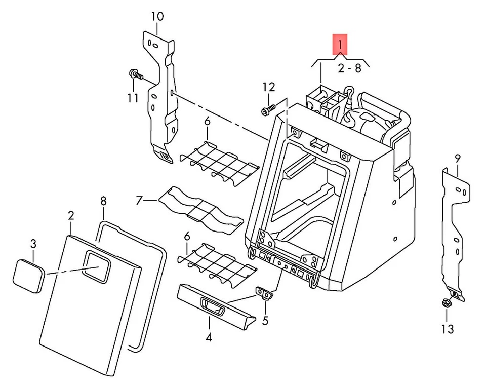 Refrigerador genuino AUDI A8 S8 quattro 4H2 4H8 negro 4H0862879D6PS Foto 1 de 1