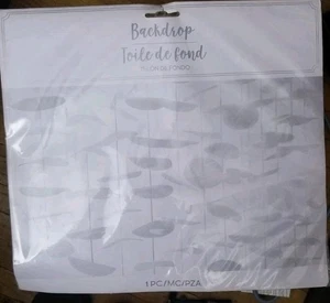 Amscan 6’x8’ White Tissue Backdrop- Shower Birthday Wedding Background Decor - Picture 1 of 2