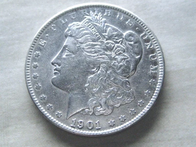 1901-P Morgan Silver Dollar, Desirable Date Very Strong Details (4-A)+++++ - Image 1 of 4