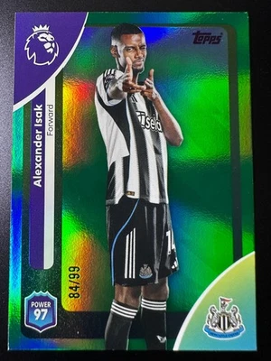 2025-26 Topps Premier League Soccer Green Refractor /99 - Alexander Isak - Image 1 of 2