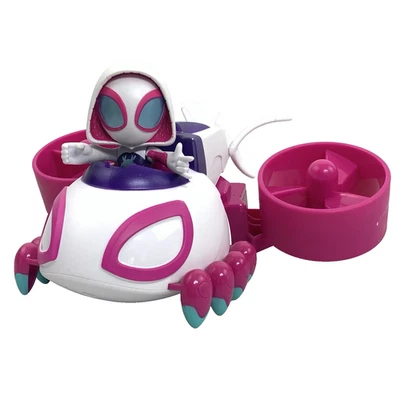 Marvel Spidey & His Amazing Friends Change 'N Go Ghost-Copter y 4" Gwen Ghost Foto 1 de 4