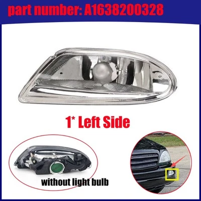 1638200328 Fog Light Left Side For Mercedes Benz W163 ML320 ML350 ML430 ML500 - Image 1 of 4