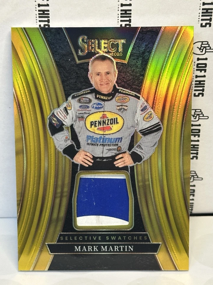 2025 Select Racing Mark Martin Race Used Swatches Gold Prizm 5/10  SSP - Image 1 of 2