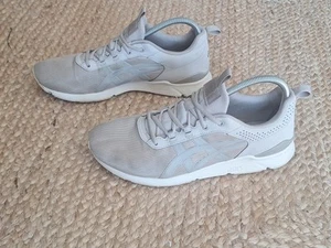 Asics Gel Trainers Mens UK 8 Beige Running Gym Foam Comfort Lace Up Used - Picture 1 of 6