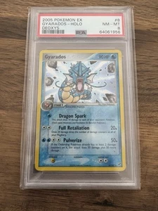 GYARADOS 8/107 EX DEOXYS HOLO ULTRA RARE POKEMON CARD TCG 2005 PSA 8 NEAR MINT - Picture 1 of 2