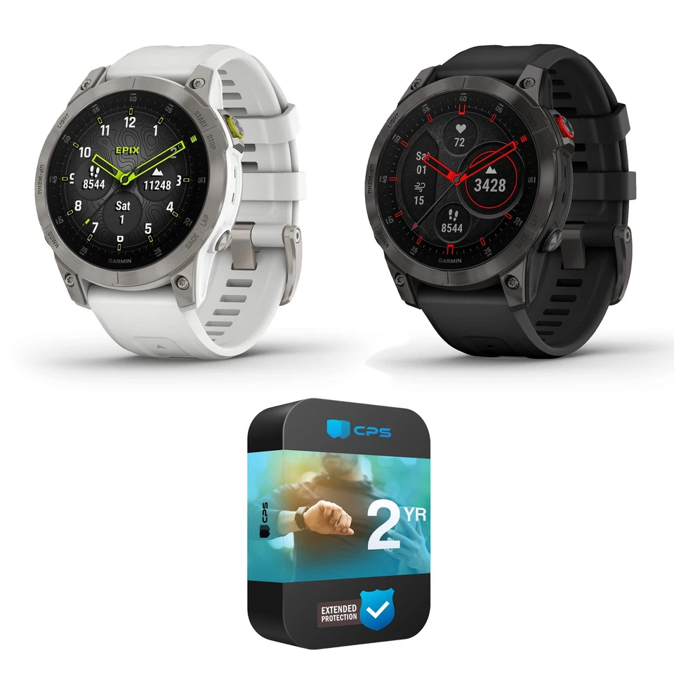 Reloj inteligente activo Garmin epix Gen 2 Premium Sapphire 47 mm + paquete de garantía de 2 años Foto 1 de 1