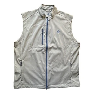 NWOT Johnnie-O Firestone SVCC Full Zip Golf Softshell Vest Steel Gray Large Men - Picture 1 of 12