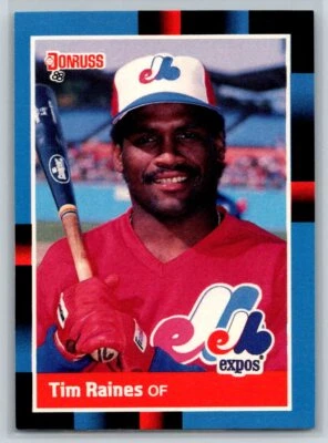 1988 Leaf #114 Tim Raines - Image 1 of 2