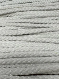 1/4 Cotton Welt Cord 25yds Decor Sewing Drawstring Piping Pillows Trim White - Picture 1 of 3