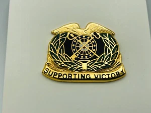 U.S. Army Quartermaster Regimental "Supporting Victory" DUI Crest - gebraucht - Bild 1 von 2