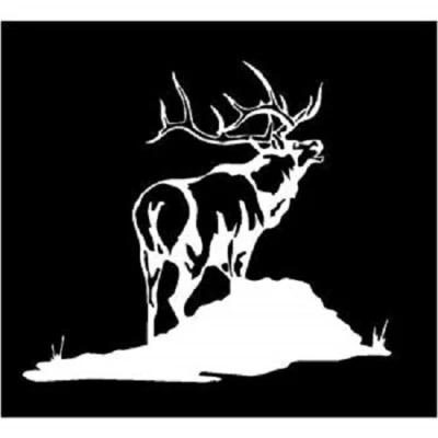 ELK WILDLIFE SCENE Vinyl Decal -Sticker for Car Truck Bumper Wall Laptop Animal - Image 1 of 2