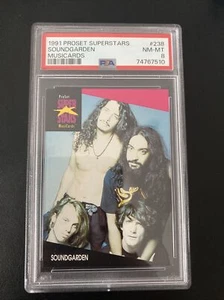 1991 PROSET SUPERSTARS MUSICARDS #238 SOUNDGARDEN PSA 8 Chris Cornell Error - Picture 1 of 2