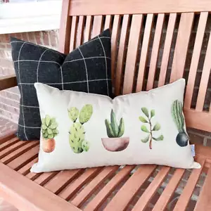 Cactus Summer Pillow Cover 12x20 inch - Picture 1 of 1
