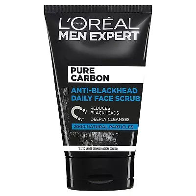 L'Oreal Paris Men Expert Anti-Blackhead Daily Face Scrub 100ml. - Image 1 of 4