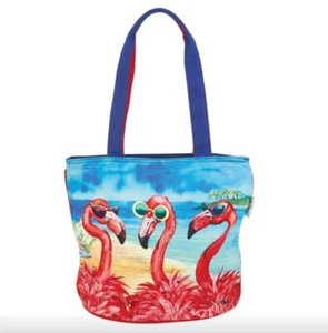 Paul Brent "Girls Want To Have Fun" Flamingo Small/Medium Tote Bag Purse - Picture 1 of 1