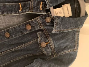 Girls denim jacket size L 10/12 long sleeve blue Denim. - Picture 1 of 4