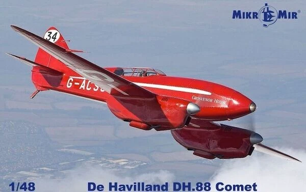 Mikro Mir 1/48 Model Kit MM48-017 De Havilland DH-88 Comet - Image 1 of 1