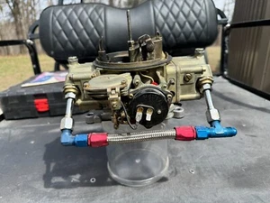 Holley 750 CFM Vacuum Secondary 4 Barrel Carburetor 3310 Electric Choke 50cc pri - Picture 1 of 10