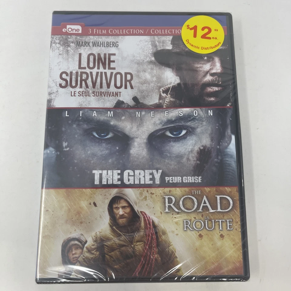 Lone Survivor / The Grey / The Road (Triple Feature) DVD NEW SEALED - Image 1 of 4