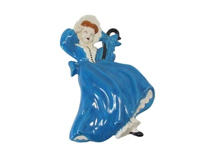 Vintage Cerámica Arte Pared Placa Little Bo Peep Azul Vestido 12"x9" 1958 Fecha en ba - Imagen 1 de 6
