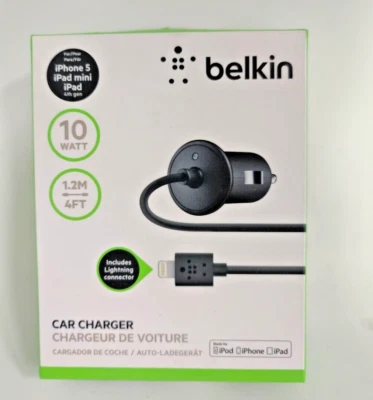 Belkin MFi Certified 10 watt 2.1 Amp iPhone Car Charger - Image 1 of 3