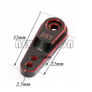 Red 25T Metal Steering Link Servo Arm 1P for 1/10 RC Crawler Car TRX4 Defender - Picture 1 of 4