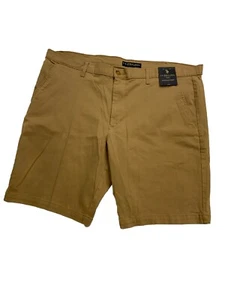 U.S Polo Association Mens Hartford Shorts Size 42 Khaki Tan Brown Stretch Active - Picture 1 of 6